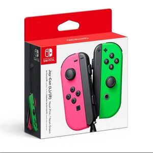 Nintendo Switch Joy-Con L/R - Neon Pink/
Neon Green - NEW!